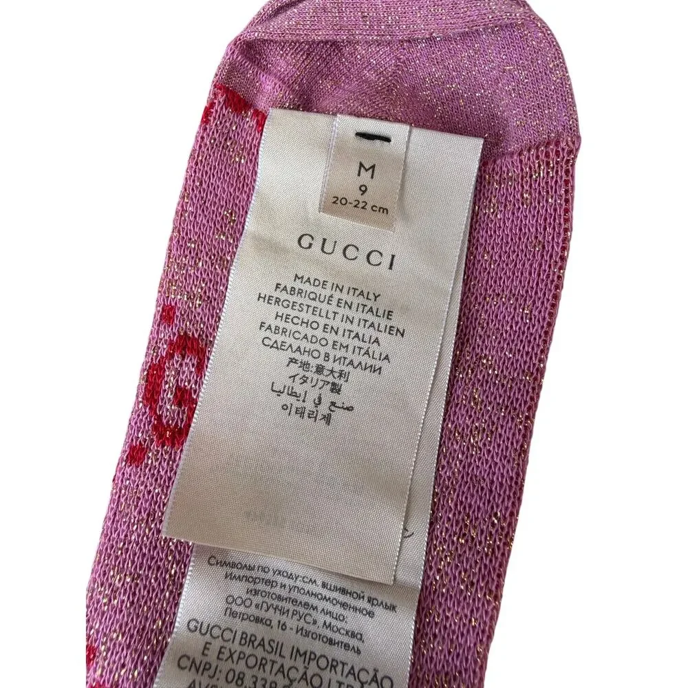 Gucci GG Glittery Logo Socks Size M